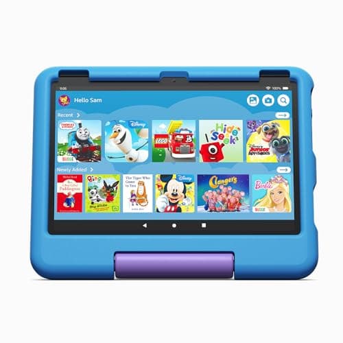 Image of Amazon Kid-Proof Case for Fire HD 10 tablet | Only compatible with 13th generation tablet (2023 release), for ages 3–7, Blue