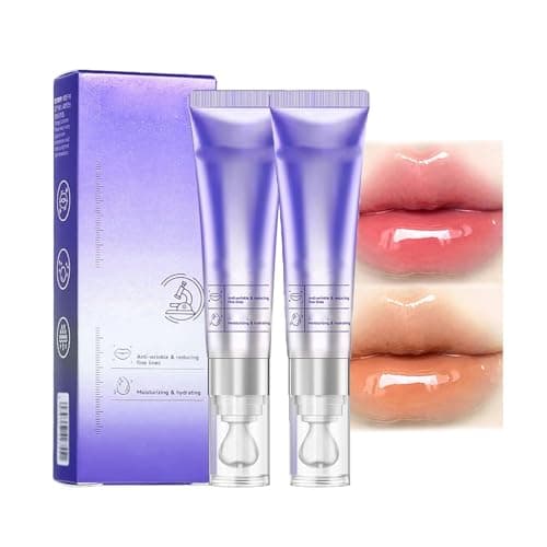Image of Plumping & Anti-Wrinkle Hydrating Lip Serum, Color-changing Lip Plumper Serum, Lips Care Serums, Glossy Mask, Lip Oil Plumper for Dry Lips, Plumping, Hydrating, Increase Lips Elasticity (01#+02#)
