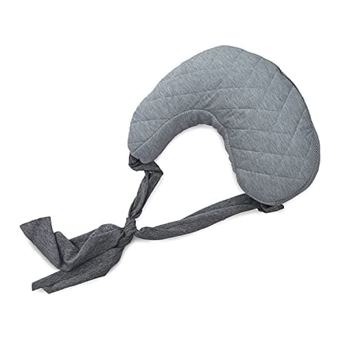 Image of Chicco Boppy Anywhere Baby Nursing Pillow 0 Months Forward Anatomical Shape Nest Cushion for Breastfeeding or Feeding Bottle Grey