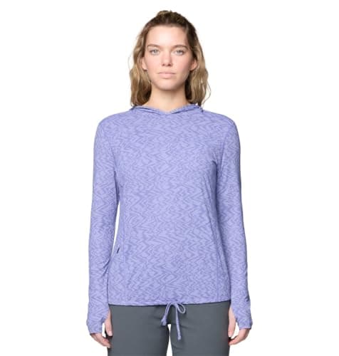 Image of Mountain Hardwear Women's Crater Lake L/S Hoody, Avid Peaks Print, 2X