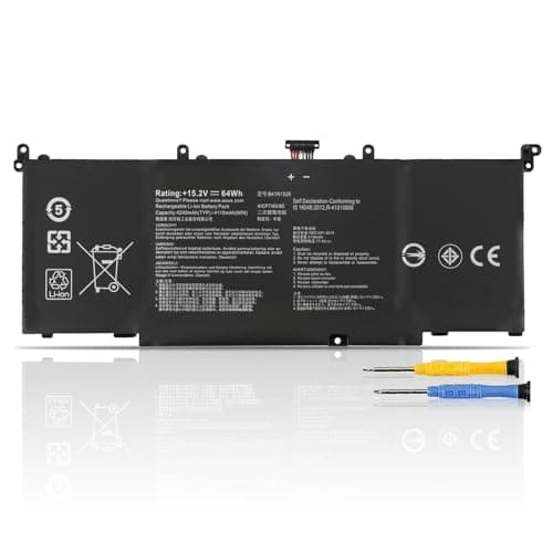 Image of K KYUER 64Wh B41N1526 Laptop Battery for Asus G502V G502VM G502VT FX502V FX502VD FX502VE FX502VM FX60V FX60VM ROG Strix GL502V GL502VT GL502VM GL502VML GL502VMK GL502VMZ S5V S5VM ZX60V FX502VM-FY361T