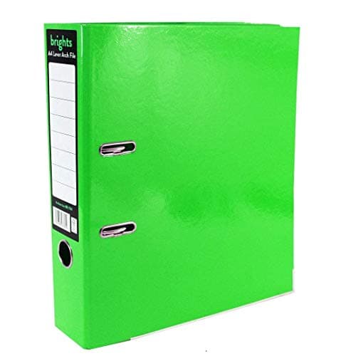 Image of Indigo A4 Office Lever Arch File 70mm - Green Pack of 10