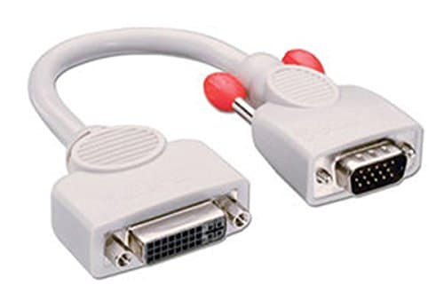 Image of LINDY VGA to DVI Analogue Adapter Cable - DVI-I Female (Analogue) to VGA Male 0.2m