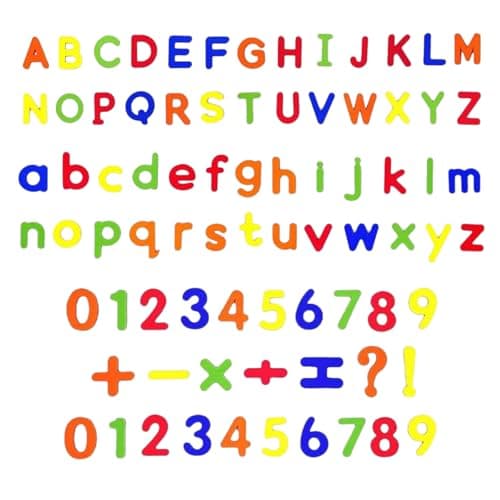 Image of Magnetic Letters and Numbers Set – 79PCS Colorful Alphabet and Number Fridge Magnets – Magnetic Letter and Number Kit for Whiteboard, Refrigerator, Message Board
