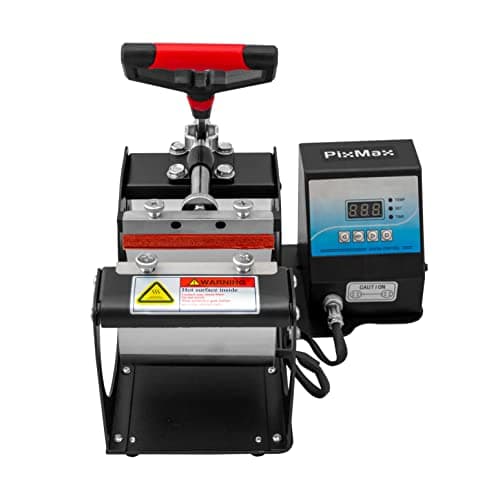 Image of PixMax Sublimation Mug Press Machine, Personalised Mugs Printing, Black, 22cm x 12cm x 38cm