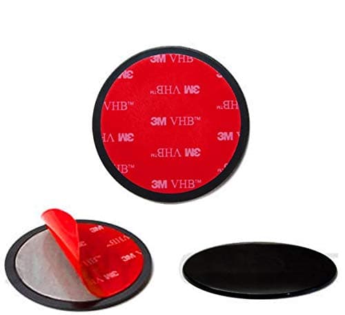 Image of Navitech 80mm (TWIN PACK) Circular Adhesive Universal Dash Disc Compatible With The Use With Windscreen Suction Cups Compatible With The Binatone U435 4.3 Inch Sat Nav