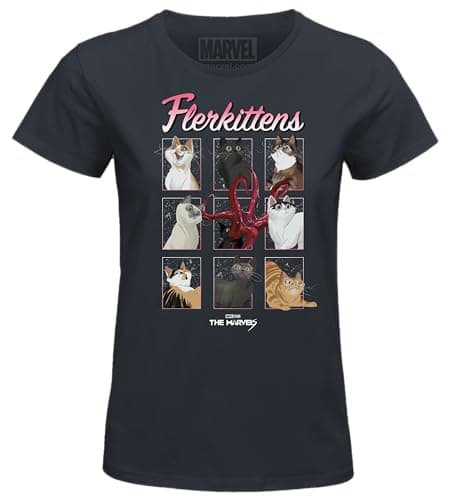 Image of Marvel Women's T-Shirt, Navy, S