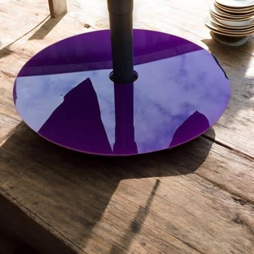 Image of Lazy Susan - Garden Parasol - Acrylic Gloss, Turntable Serving Plates Bright Blue Standard 32cm / 5.4cm hole