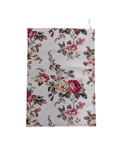 Image of Tea Towel in Cath Kidston Garden Rose Floral Handmade in UK