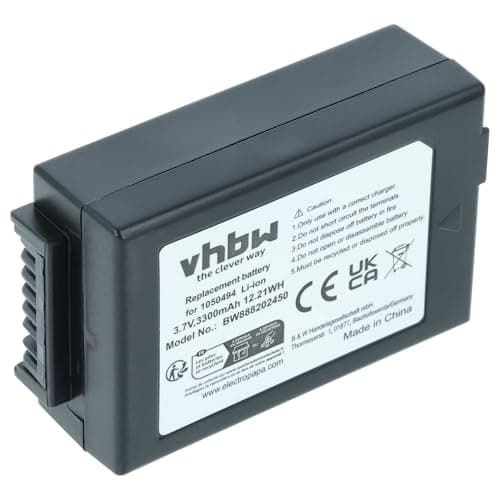 Image of vhbw Battery compatible with Psion 1050494, G1, G2, 7525C, 7525, 7527, NEO, WA3006, WA3010 Handheld Mobile Computer (3300 mAh, 3.7 V, Li-Ion)