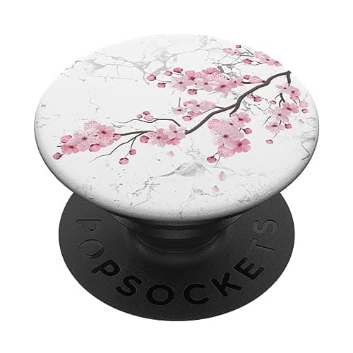 Image of PopSockets Sakura Florist Pink Flower Japan Gift Floral Cherry Blossom PopSockets PopGrip: Swappable Grip for Phones & Tablets