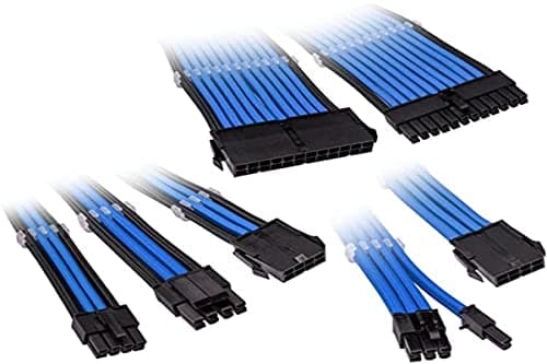 Image of Kolink Core Adept Braided Cable Extension Kit - Regal Blue