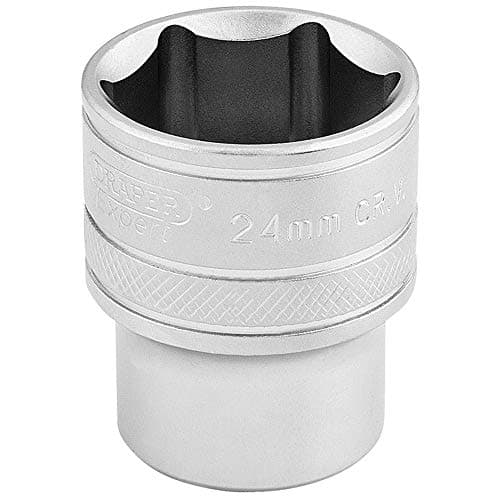 Image of Draper 16615 1/2" Square Drive 6 Point Socket, 24mm Size