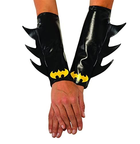 Image of Rubies 35477_NS Dc Comics Batgirl Gauntlets Costume Accessory, Cartoon, One Size