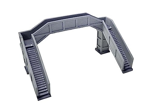 Image of Hornby R7366 OO Gauge South Eastern Railway Footbridge - Model Railway Accessories, Miniature Diorama Scenery Train Sets - Lifelike Building Models - Scale 1:76