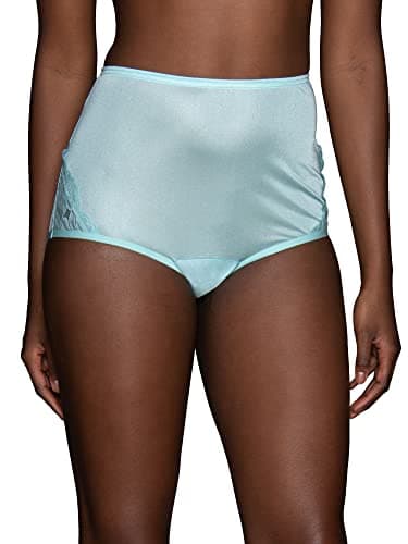 Image of Vanity Fair Womens Perfectly Yours Lace Nouveau Brief Panty Women's Perfectly Yours Lace Nouveau Brief Panty 13001 Briefs - Green -