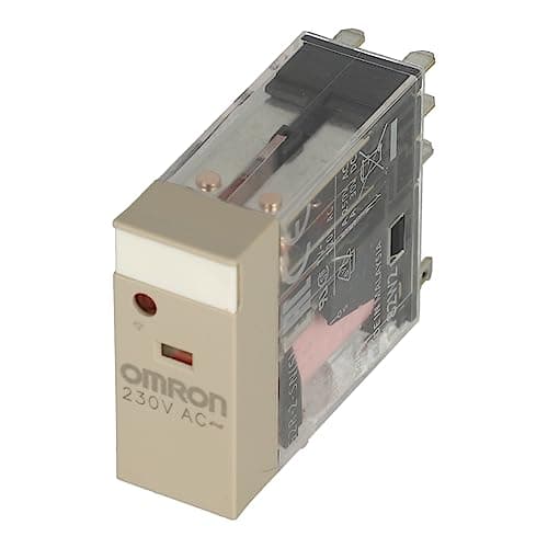 Image of G2R-2-SN 230AC (S) | G2R-2-SN 230AC(S) | 125373 | OMRON RELAY, PLUG-IN, 5A, 230VAC, 8 PIN, DPDT, MECH & LED INDICATORS, LABEL FACILITY