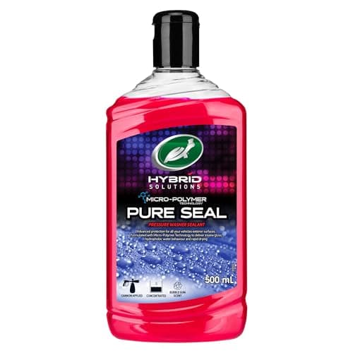 Image of Turtle Wax Pure Seal – Easy Shine and Protection Spray for Cars, Use with Pressure Washer Foam Gun, Water-Repelling Finish, Bubble Gum Scent - 500ml