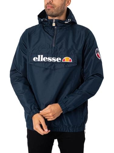 Image of Ellesse Men's Mont 2 Over Head Jacket, Navy, S UK