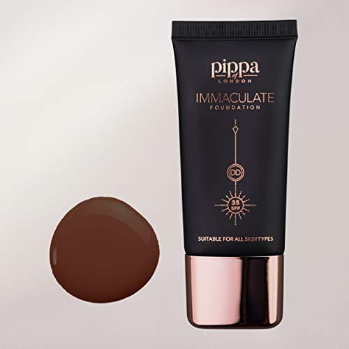 Image of Pippa of London Immaculate Liquid Foundation, Espresso 215, Lightweight, Medium Coverage, Matte Finish SP35