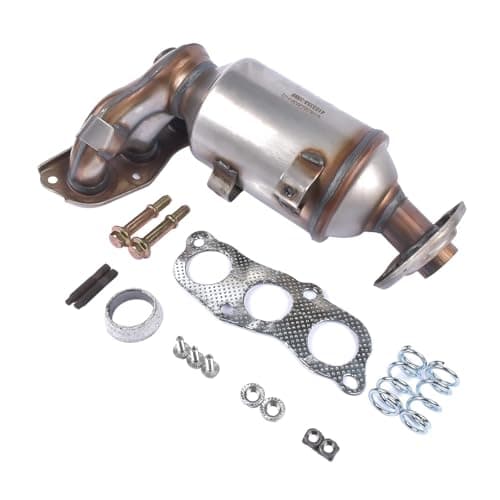 Image of Catalytic Converter Front Catalytic Converter AP02 Catalytic Converter With Gasket Kit 0342L5 0342.K8 Fit For Peugeot 107 Fit For Toyota Aygo Fit For Citroen C1