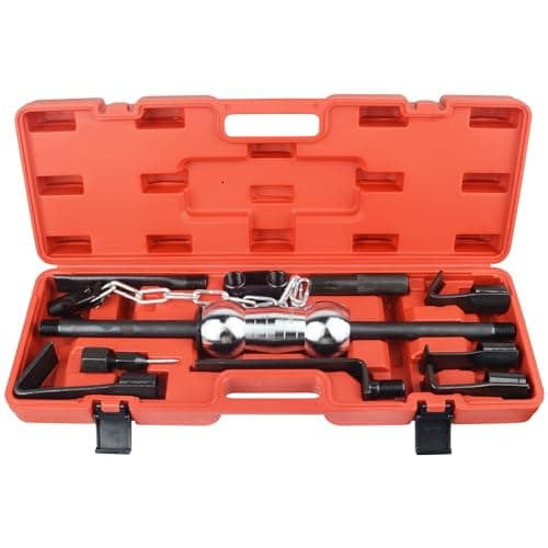 Image of DAYUAN 13PC Dent Puller with Slide Hammer Auto Body Truck Repair Tool Kit Set, Heavy Duty Auto Body Dent Repair Tool Kit, Automotive Dent Remover