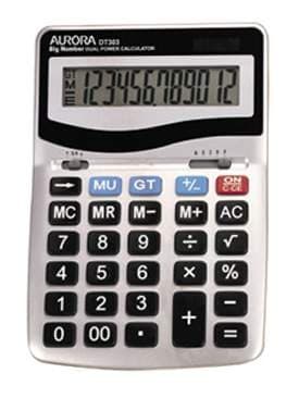 Image of Aurora DT303 calculator Desktop Basic Silver