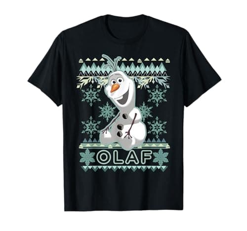 Image of Disney Frozen Christmas Olaf Ugly Christmas Sweater T-Shirt