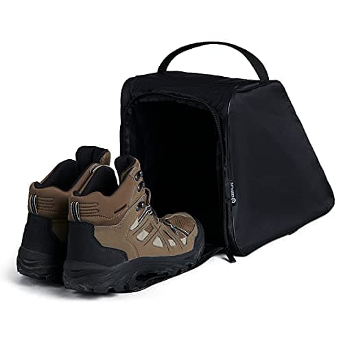 Image of Case4life Black Water Resistant Walking Boot Bag for Adults or Children. Ideal for Work Boots, Walking Boots, Hiking Boots Or Rugby/Football Boots.