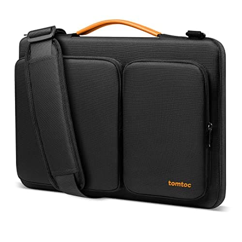 Image of tomtoc Laptop Shoulder Bag for 14 inch MacBook Pro M5 Pro/Max (2026) A3426 A3427 A3434 M4/M3/M2/M1, 13.5-14.4'' Surface Laptop, Surface Book 3, 360° Protective Water-repellent Shockproof Sleeve Case