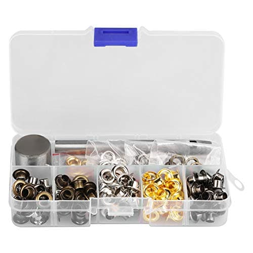 Image of Eyelet Grommet Washer, Handwork Grommet Kit 1 8 with 3pcs Kit,3mm .12 Tools Set 3mm X 420pcs (4mm*220 Sets)