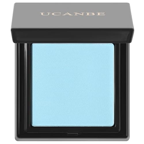 Image of UCANBE Light Blue Single Eyeshadow Palette, Highly Pigmented Matte Eye Shadow Powder, Professional Long-Lasting Waterproof Makeup Palette