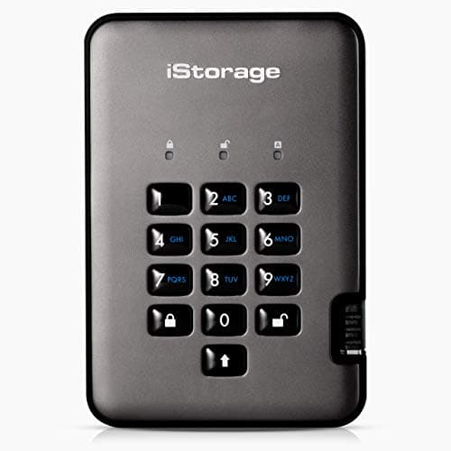 Image of iStorage diskAshur PRO2 SSD 4 TB - Secure Solid State Drive - FIPS Level 2 - Password Protected - Dust/Water-resistant