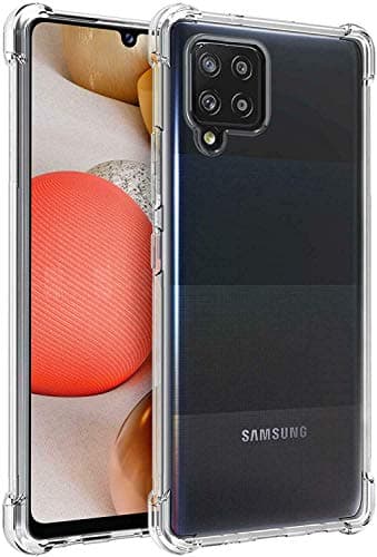 Image of KP TECHNOLOGY Galaxy A42 5G Clear Case With Reinforced Corners, Drop Protection Soft TPU Bumper + Clear Hard Back Hybrid Protective Phone Case for Samsung Galaxy A42 5G (Clear Case)