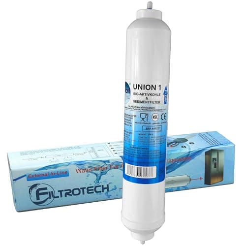 Image of Water Filter for Side by Side Fridge Samsung LG AEG Haier External Fridge Filter Activated Carbon Filter