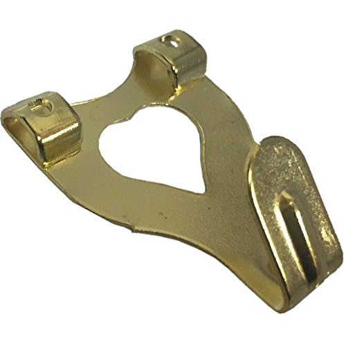 Image of Brass Plated Double Picture / Photo Hanging Hook – 10 Pack