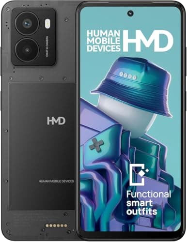 Image of HMD Fusion Smartphone (8 GB RAM / 256 GB Memory, 5000 mAh Battery, 6.56 Inch HD+ Display, 50 MP Selfie + 108 MP Main Camera, Android 14, 5G, IP54 Certified, Quick Fix Design) Grey
