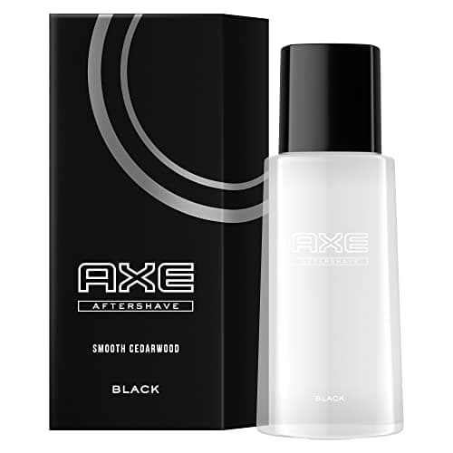 Image of Axe Aftershave Black for Nourished Skin with Spicy Masculine Fragrance of Cedarwood and Frozen Pear 100 ml Pack of 1