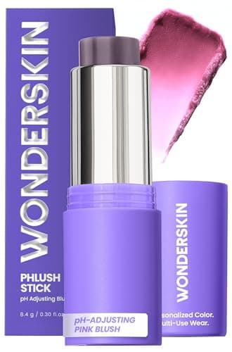 Image of Wonderskin Cream Blush Stick pH-Activated - pHlush Stick Multi-Use, Blush for Cheeks and Lips, Cooling Nourishing Color-Adjusting Makeup