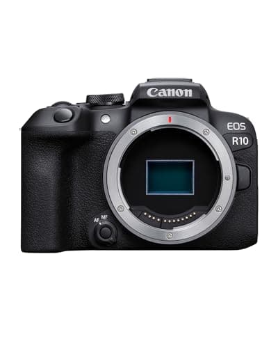 Image of Canon EOS R10 Mirrorless Camera (Body Only) - Compact Digital Camera - Dual Pixel CMOS AF II & 4K Video up to 60p - For Travel & Vlogging - Bluetooth WiFi & USB C - Loved For Exploring Wherever You Go