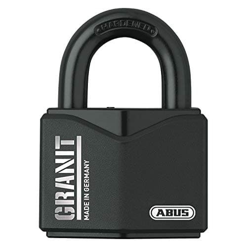 Image of ABUS Granit Padlock 37/55 for Outdoor use - high Security - Heavy Duty, Made of Hardened Special Steel - with ABUS-Plus disc Cylinder - Security Level 10 - Black