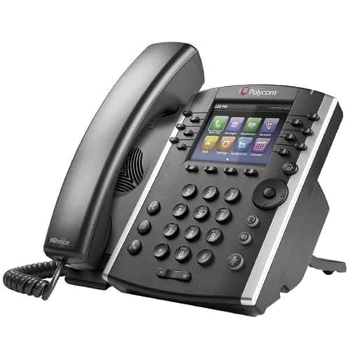 Image of Polycom VVX 411 HD Business Media IP Desk Phone (No PSU) (Renewed)