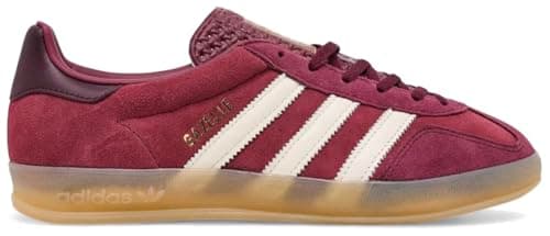 Image of adidas Originals Gazelle Indoor Womens Sneaker, Shadow Red Off White, 6