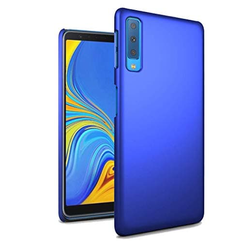 Image of GAPlus Samsung Galaxy A7 2018 Case - Ultra Slim Thin Armour Hard Case - Matte Rubberized Cover For Samsung Galaxy A7 2018 (Blue)