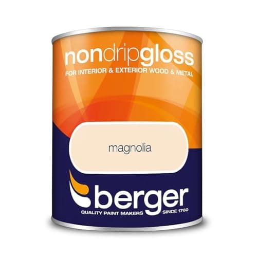Image of Magnolia Non Drip Gloss Paint 750ml | Interior and Exterior Wood and Metal Paint | High Shine Durable Gloss Finish | Non Drip Trim Paint for Doors Skirting Boards Gates and Railings