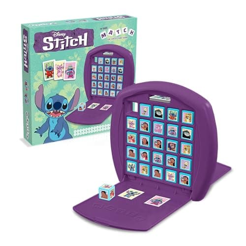 Image of Top Trumps Stitch Match Play with your favourite characters including Stitch, Pleakley and David travel board game gift and toy for Boys and Girls Aged 4 plus