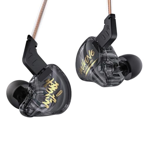 Image of Yinyoo KBEAR MONKIE K01 Gaming Earbuds,Noise Cancelling In Ear Headphones with 3.5mm Plug, Surround Hifi Sound in Ear Monitor Wired Gaming Earphones Compatible with PC,PS5, Xbox,Switch