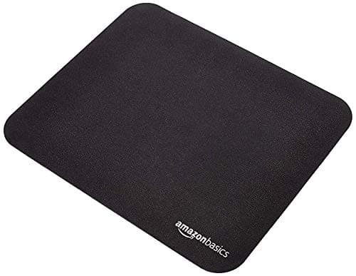 Image of Amazon Basics Gaming Mouse Pad, Standard, Rectangular, Black, 320L x 269W mm