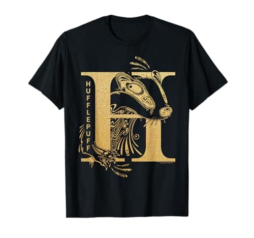 Image of Harry Potter Hufflepuff Glitter T-Shirt