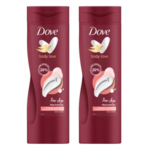 Image of Dove Body Love Pro Age Body Lotion Improves elasticity & suppleness from 1st use & moisturiser for more elastic skin 400 ml x2